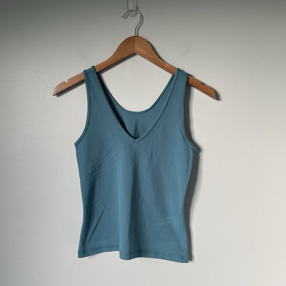 Athleta Athletic Performance Tank Top V-Neck Blue Women's Size Small